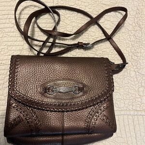 Brighton Brown Leather Crossbody Bag